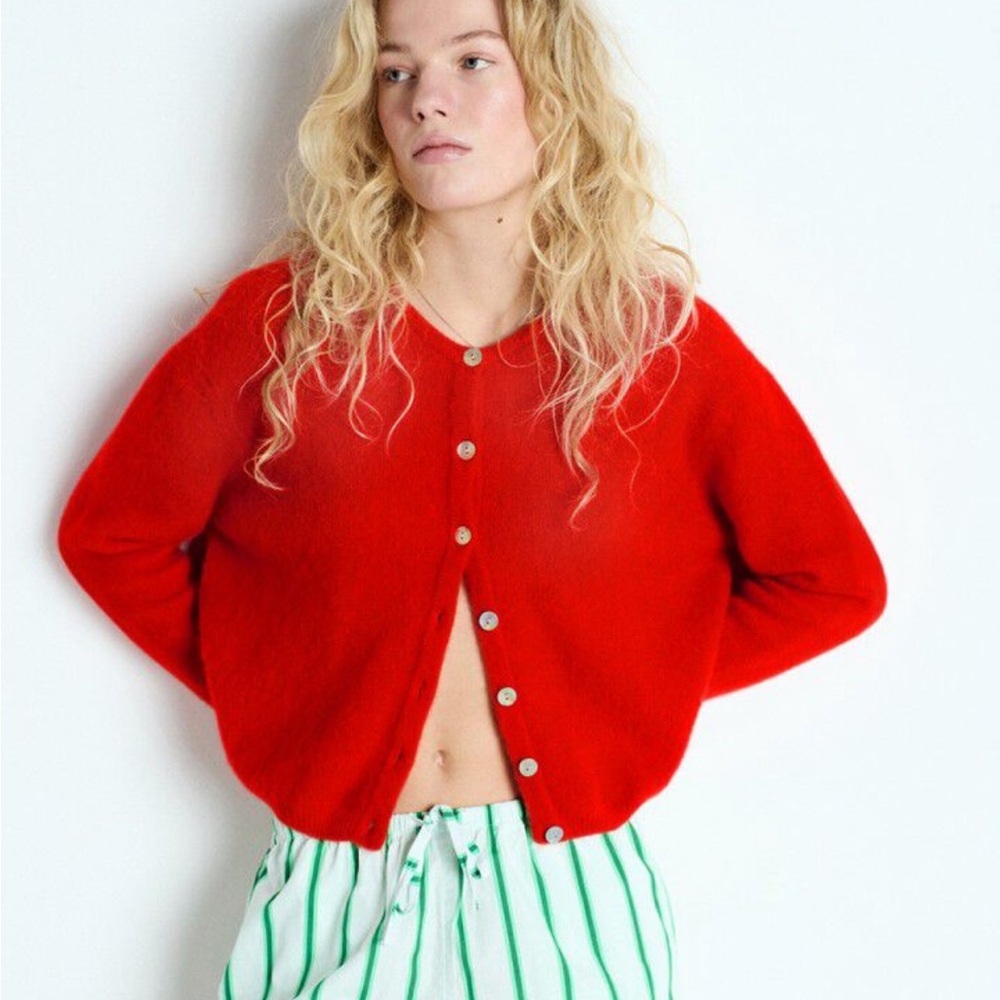 American Vintage WOMEN'S CARDIGAN VITOW Strawberry